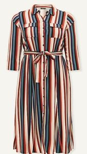 Torrid striped button up Dress